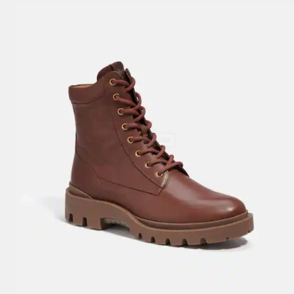 NWT COACH SADDLE SIGNATURE CITYSOLE BOOTS - Picture 2 of 10